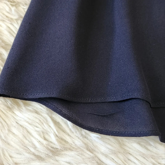 A.L.C. Navy blue Sheer Open Back Top - Picture 4 of 12